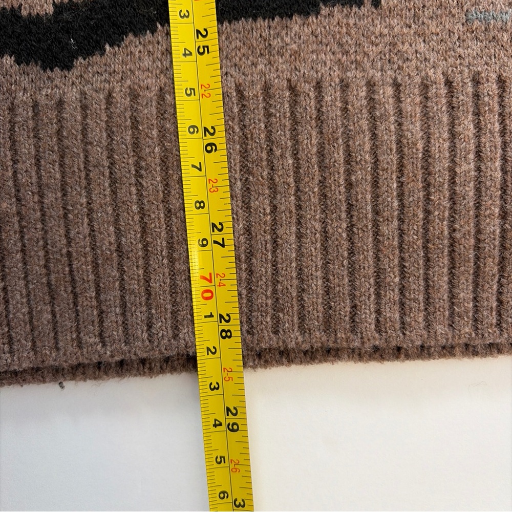 RGSTR Humanity Sweater Men's Medium Brown Cherry Blossom Japan Knit Pullover NWT - Picture 8 of 11